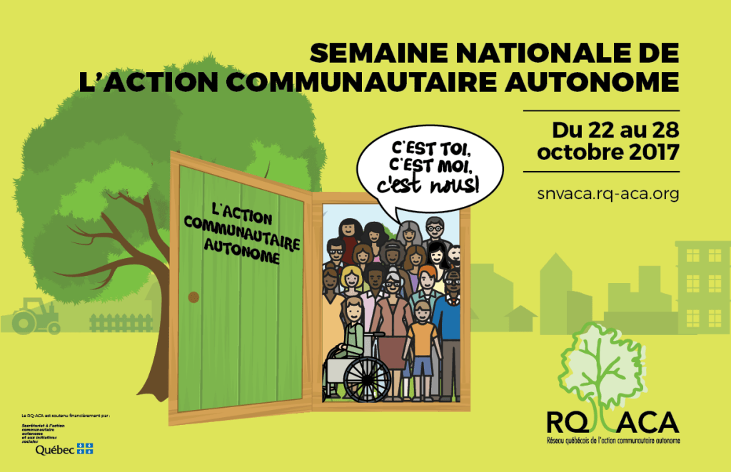 Affiche de la Semaine nationale de l'action communautaire autonome 2017