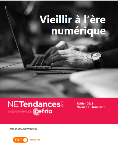 Couverture de Vieillir à l'ère numérique, du CEFRIO